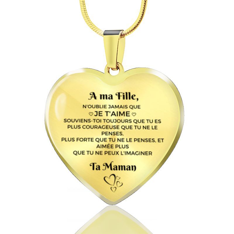 Wholesale Epoxy Film Titanium Steel Necklaces